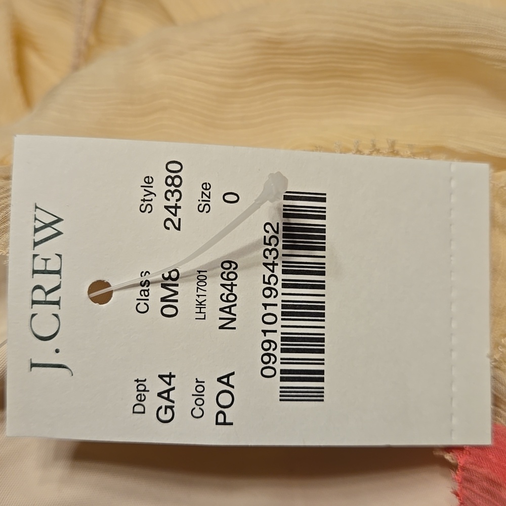 NWT J.Crew Maxi Dress Size 0 Color Beige/Pink - Picture 9 of 10